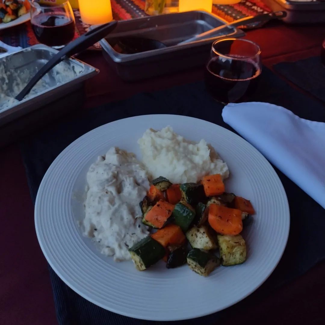 Cena romántica con velas